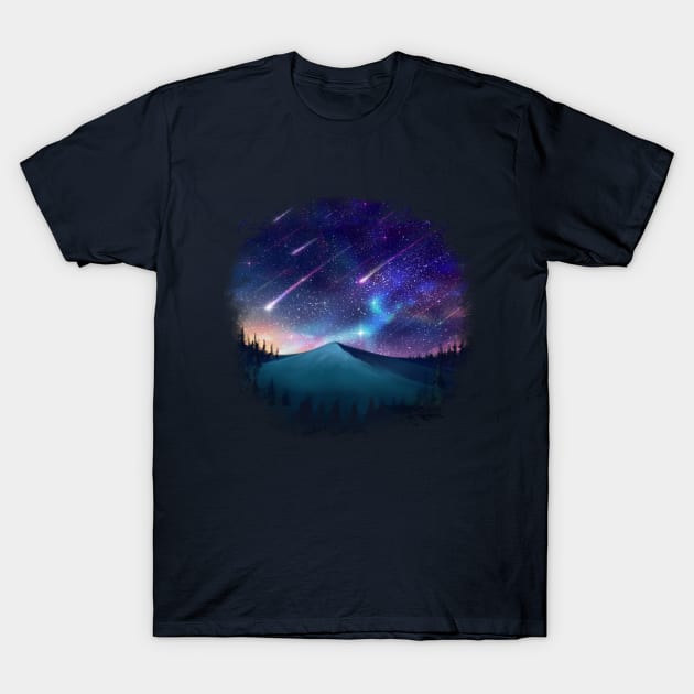 Falling Star T-Shirt by KucingKecil